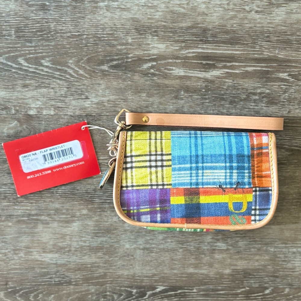 Dooney & Bourke Plaid Picnic Ants Wristlet - Picture 3 of 14
